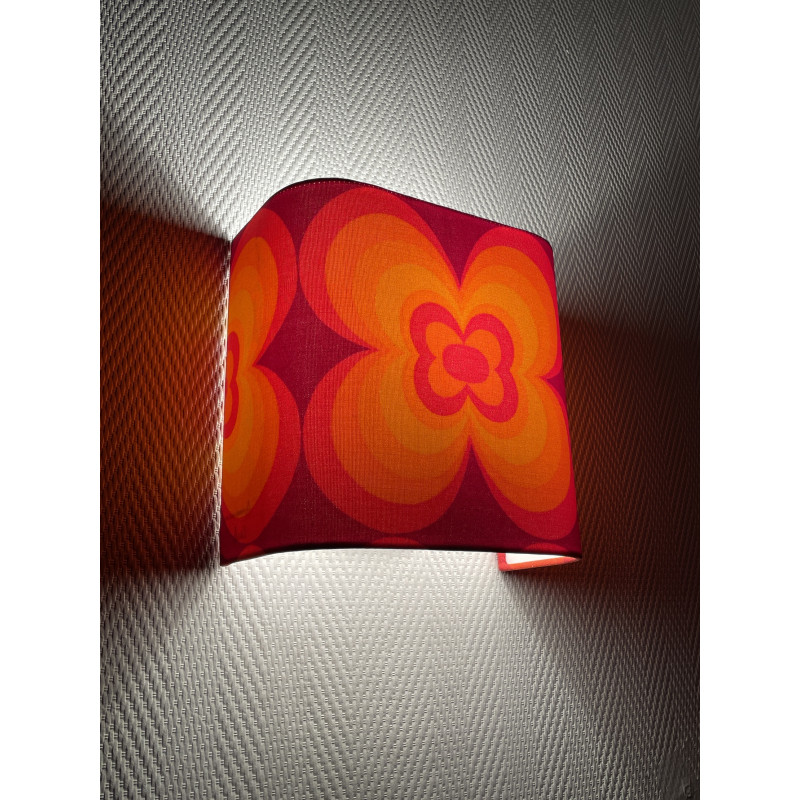 Wall lampshade Lucky  - mid-century fabric