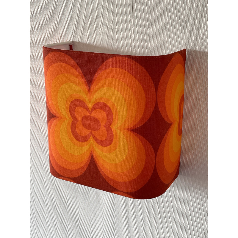 Wall lampshade Lucky  - mid-century fabric