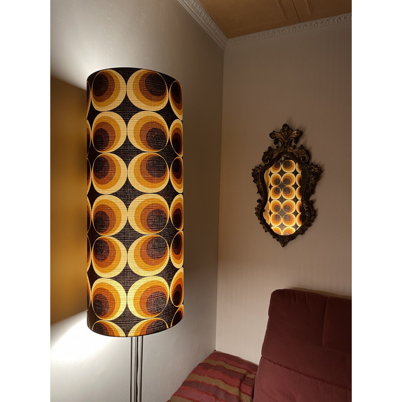 Lampshade Cosmos H75 D30cm - 70s fabric