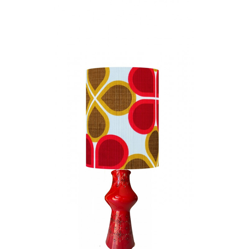 Lampshade Cordoba H30 D23cm - mid-century fabric