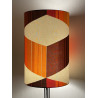 Lampshade Step by Step H50 D33cm vintage 70's fabric