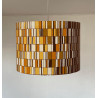Lampshade Percussions H40 D40 - vintage fabric70s