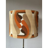 Lampshade Amazonia H35 D40 - vintage 70s fabric
