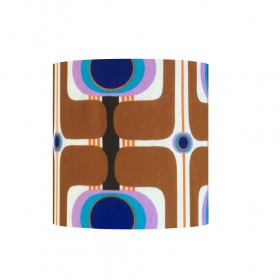 Lampshade Exodus H35 D35cm - 70s fabric