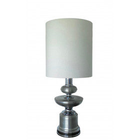 Desklamp whity fabric - vintage 1970's