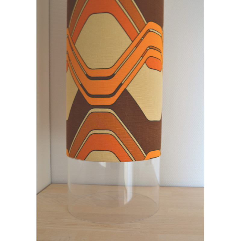 Lamp'tub Level H80 D25cm - mid century fabric