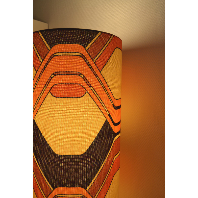 Lamp'tub Level H80 D25cm - mid century fabric