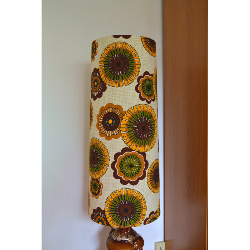 Lampshade Helianthe H80 D35 D30 - vintage fabric