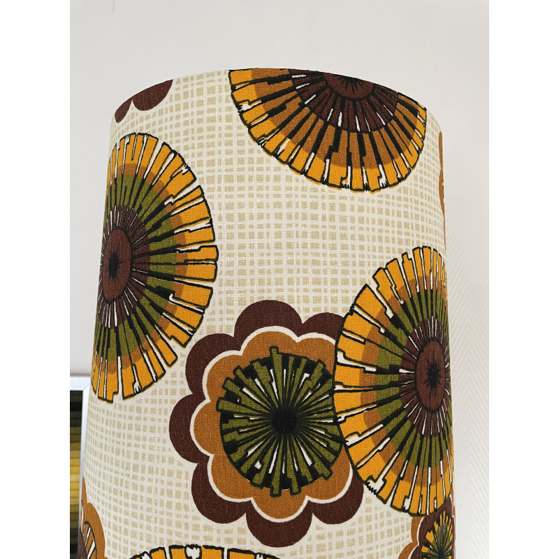 Lampshade Helianthe H87 D35 D25 - vintage fabric