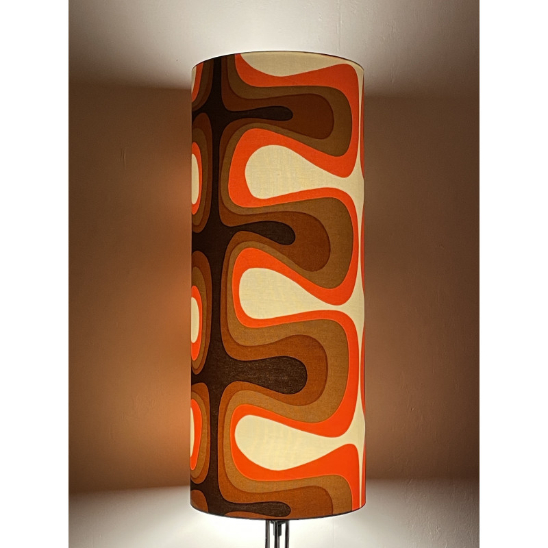 Lampshade Spina H75 D30cm - 70s fabric