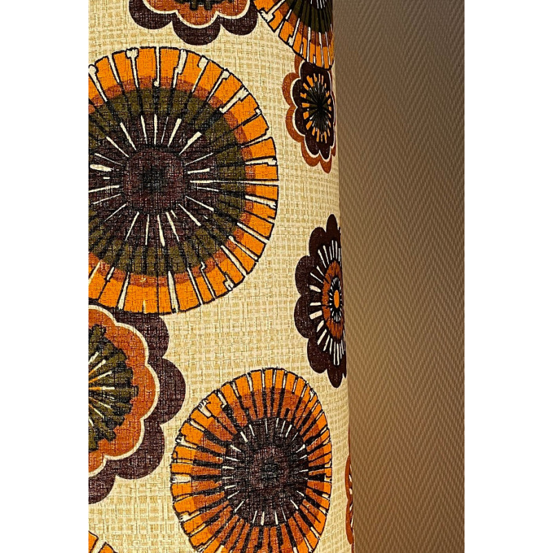 Lampshade Hélianthe H45 D35cm - 70s fabric