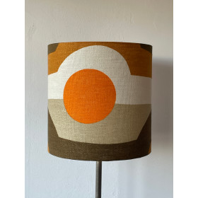 Lampshade Subway H30 D30 - 1970's fabric