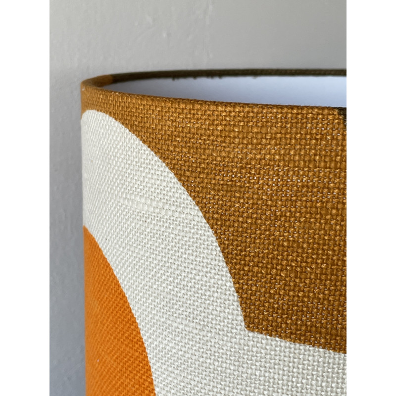 Lampshade Subway H30 D30 - 1970's fabric