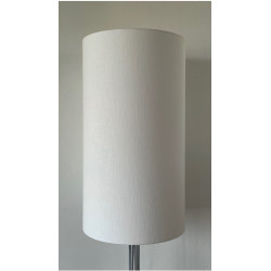 Lampe à poser en fer jade abat-jour de tissu H63cm blanc rond élégant pour  salon chambre