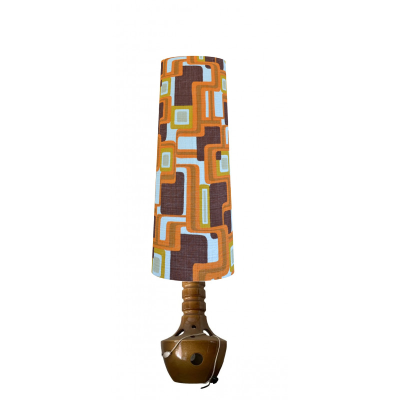 Lampshade Pim H87 D35 D25 - vintage fabric