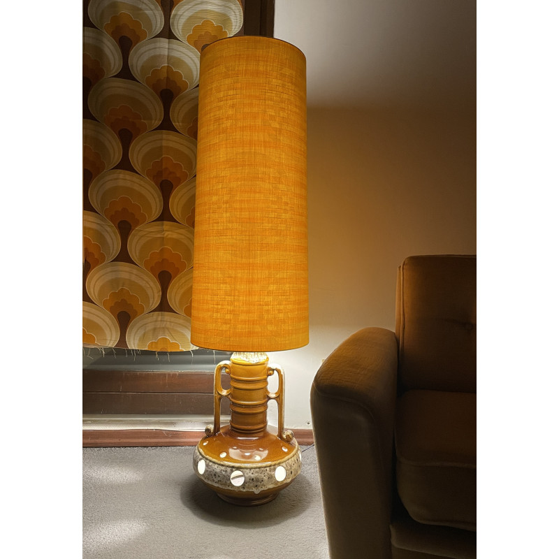 Lampshade Helios  H87cm D35cm D25cm - vintage fabric