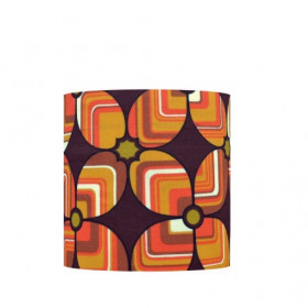 Abat-jour Mix H30 D30 - tissu vintage 1970