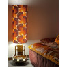 Lampshade Meandre H75 D30cm - 70s fabric