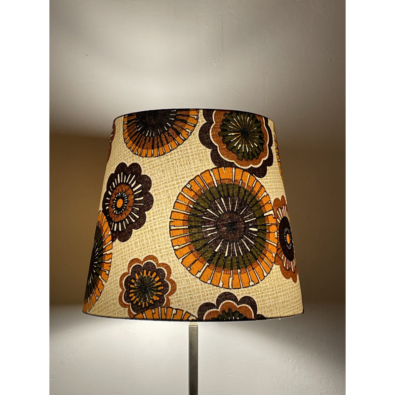 Lampshade Hélianthe H35 D40 d30cm - vintage 70s fabric