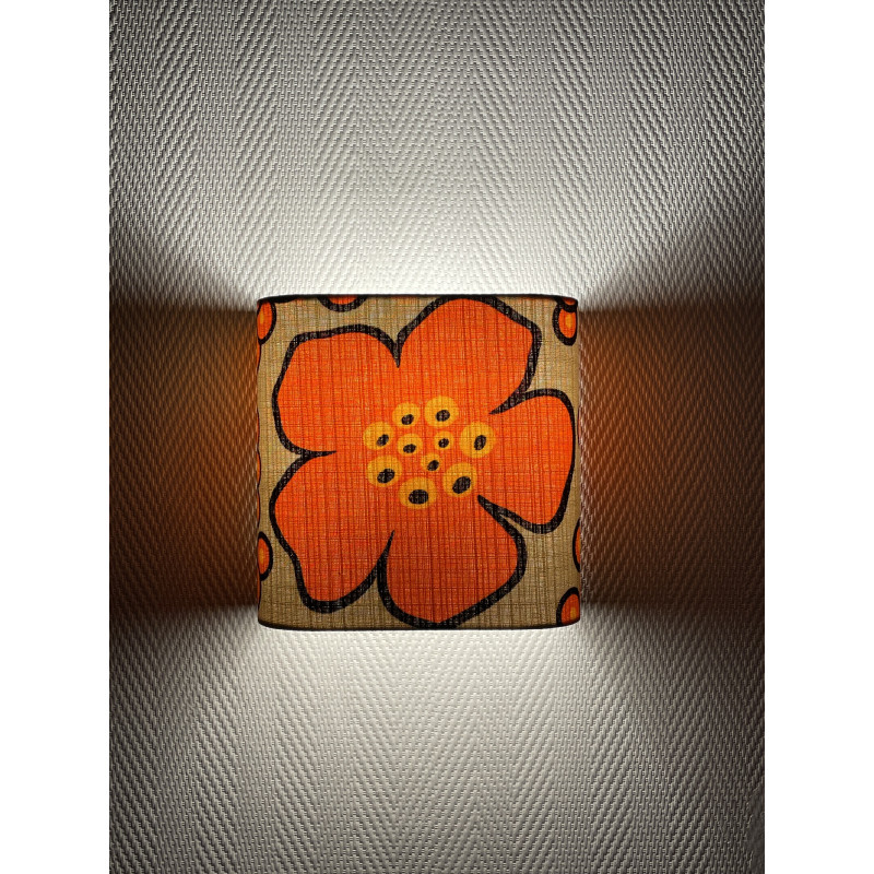 Wall lampshade Sakura - mid-century fabric