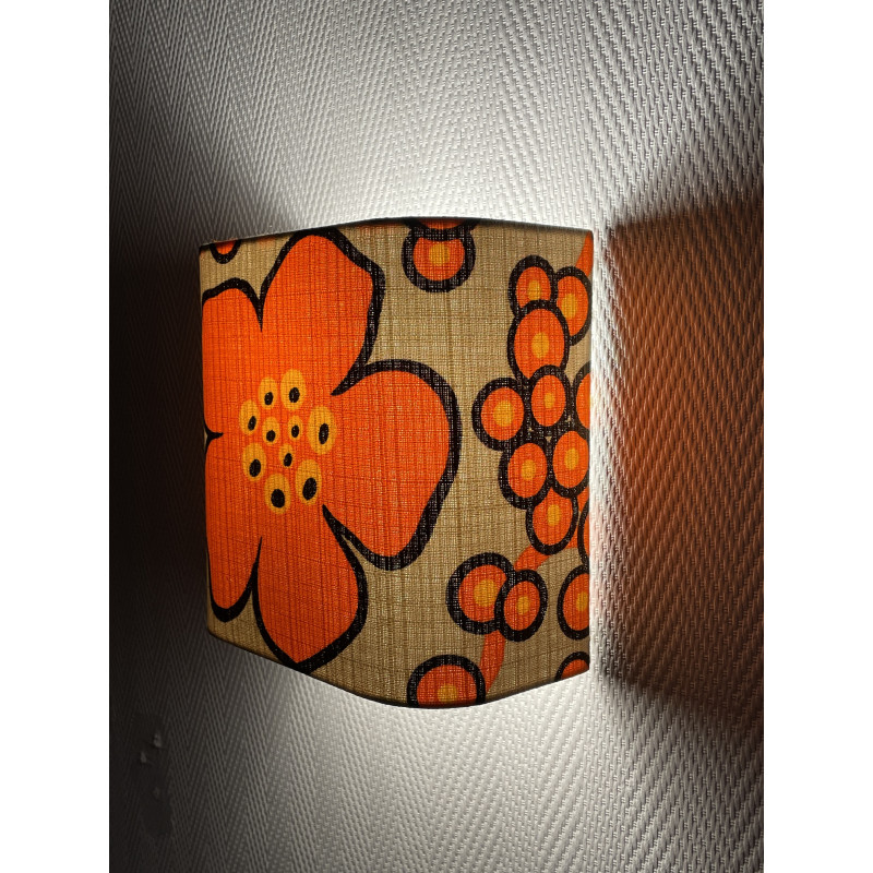 Wall lampshade Sakura - mid-century fabric