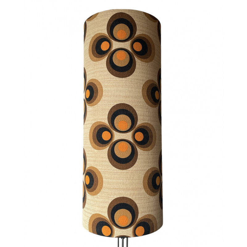 Lampshade Apollo Trèfle beige H68 D30cm - 70s fabric