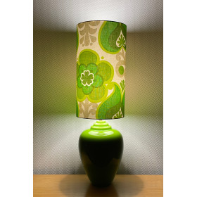 Lampe Grammy - abat-jour tissu vintage