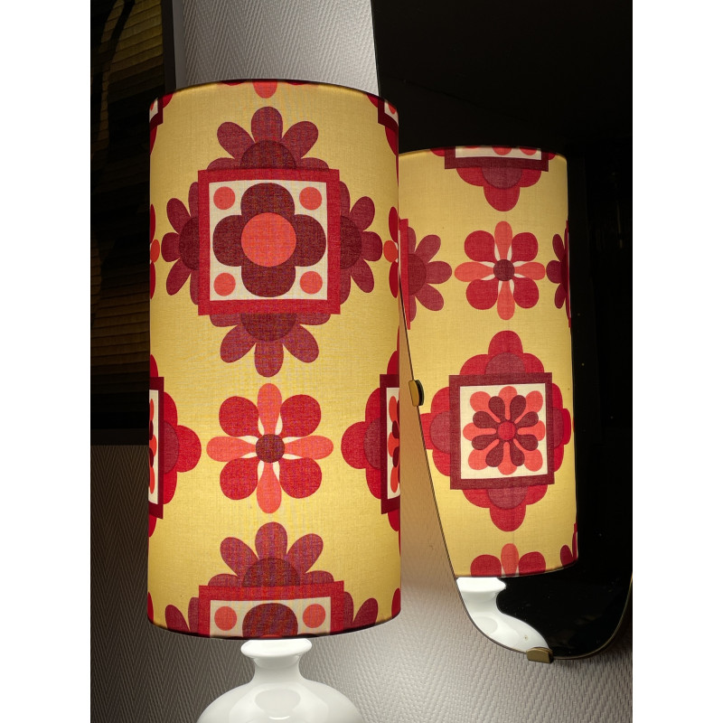 Desklamp Zypern - mid-century fabric