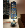 Lampe de sol blue Lagoon - tissu vintage 70's