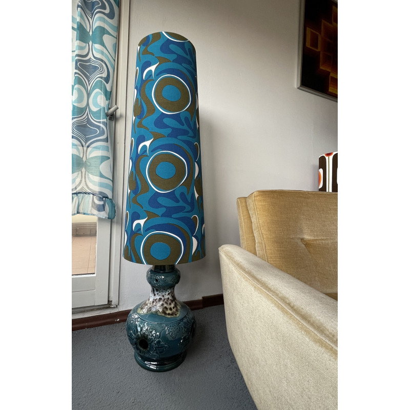 FloorLamp blue Lagoon mid-century vintage 70's