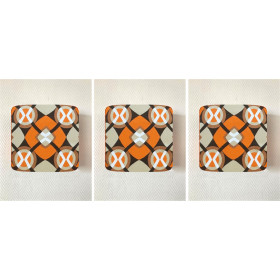 3 Appliques murale tissu Carman -...