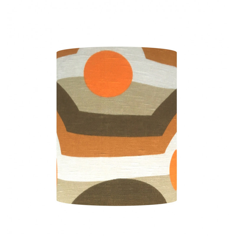 Lampshade Subway H30 D40 - 1970's fabric