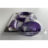 Cordon textile équipé pour ampoule décorative (violet)