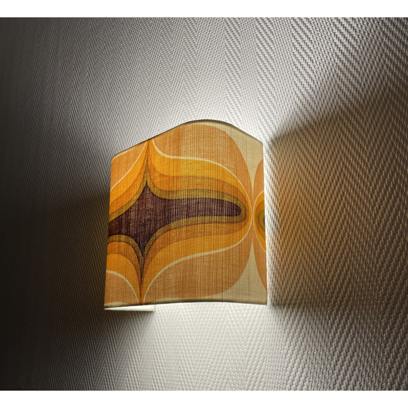 Wall lampshade Rex - mid-century fabric