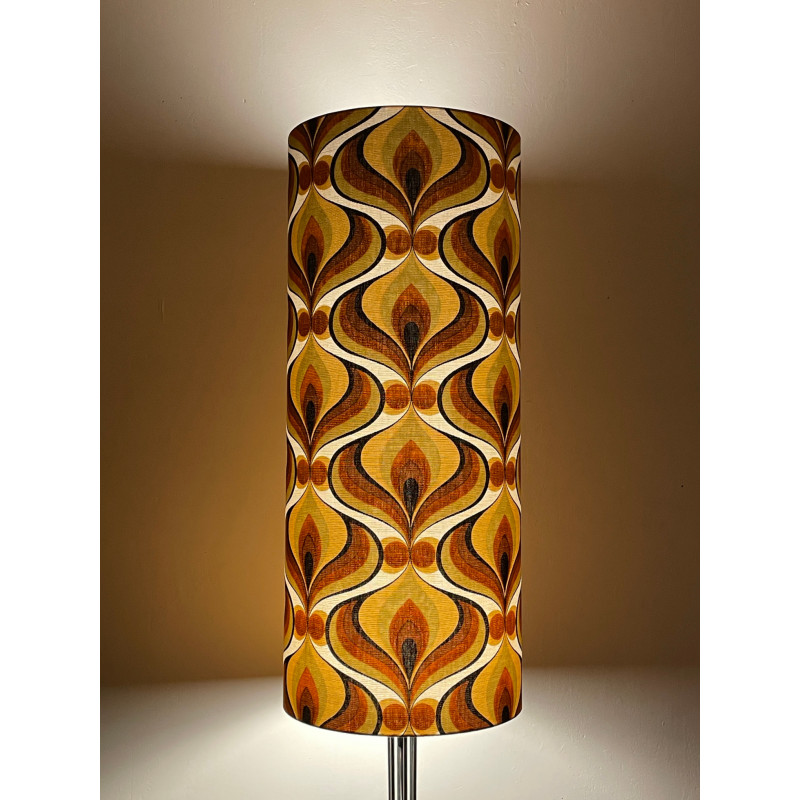 Lampshade Goutty H80 D35cm - 70s fabric