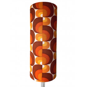 Lampshade Meandre H75 D30cm - 70s fabric