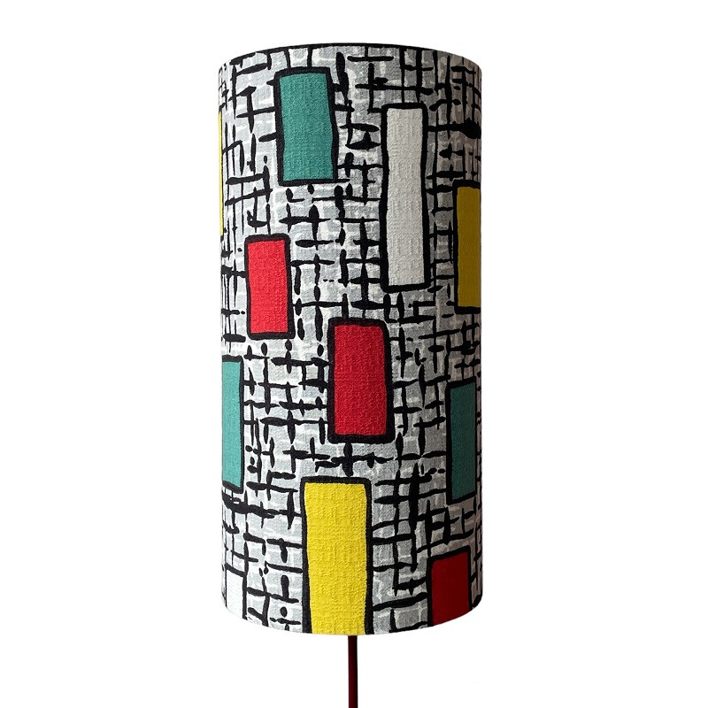 Lampshade Pantone H40 D20 - vintage 70s fabric