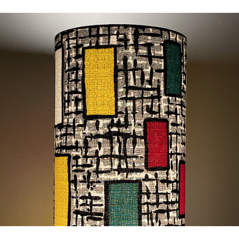 Lampshade Pantone H75cm D30cm - vintage fabric