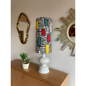 Desklamp Pantone - mid-century fabric
