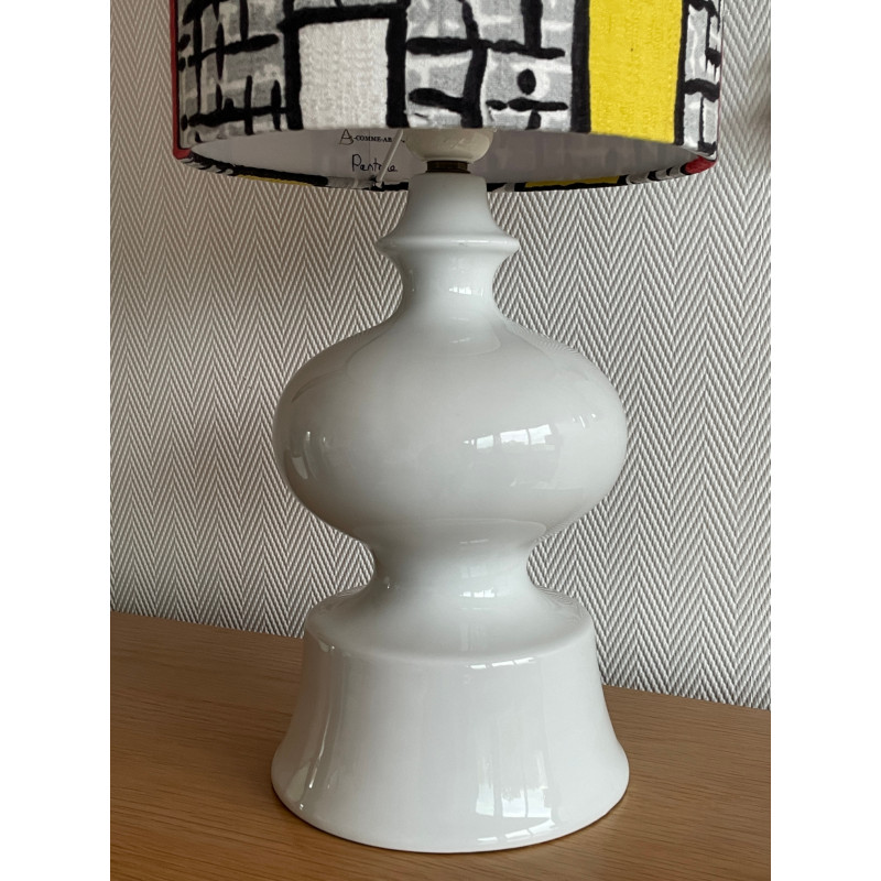 Desklamp Pantone - mid-century fabric