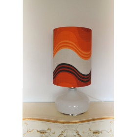 Lampe opaline blanche Carnaval -...
