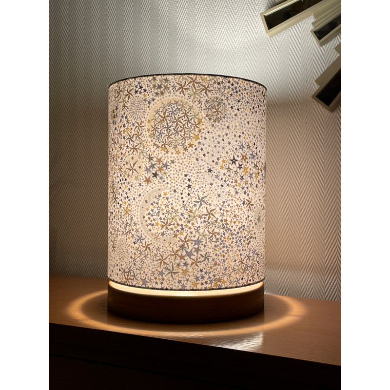 Desk lamp Lamp'angel Stars H30 D20 - Liberty fabric