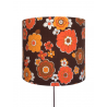 Lampshade Tourelle H30 D40cm - vintage 70s fabric