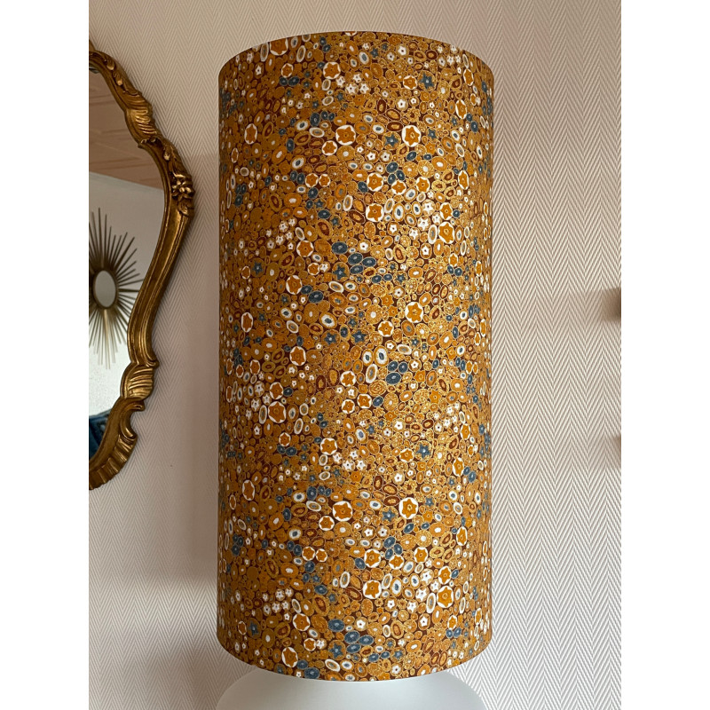 Lampe de meuble opaline blanche Klimt Galet