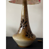 Lampe floral Cantuta - tissu et céramique vintage