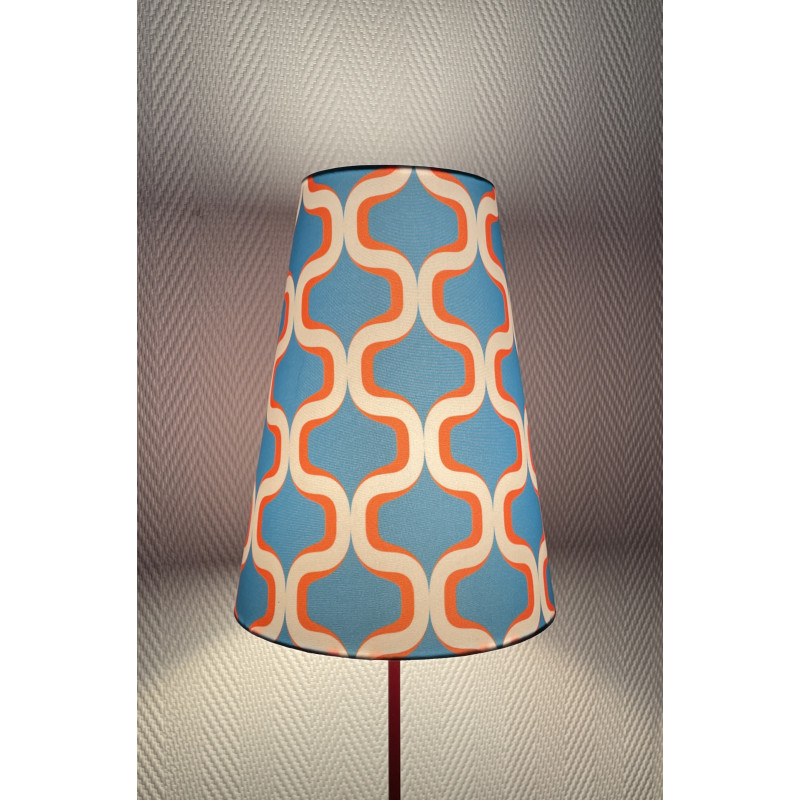 3 small lampshades Nova in blue H26 D20 d12