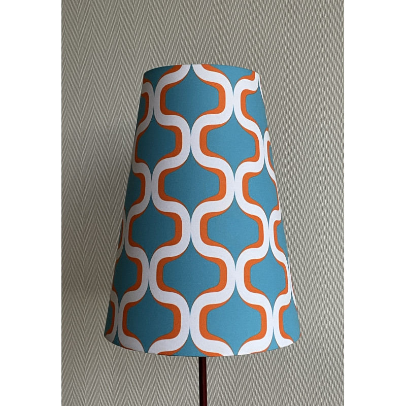 3 small lampshades Nova in blue H26 D20 d12