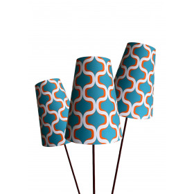 3 Abat-jours Nova in blue H26 D20 d12