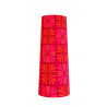 Lampshade red Pausa H87cm D35cm D25cm - vintage fabric