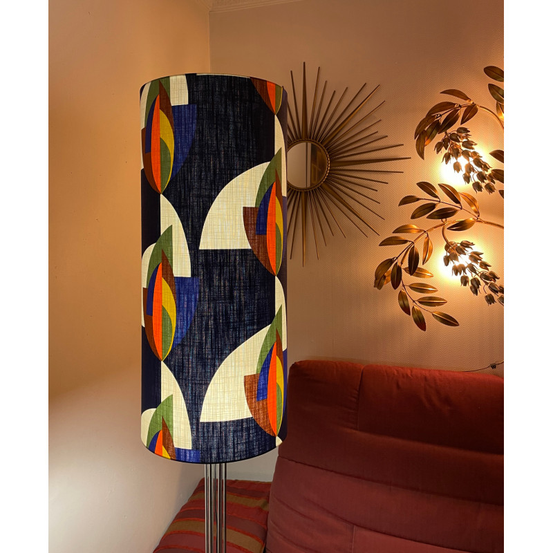 Lampshade Flambeau H70cm D30cm - vintage fabric